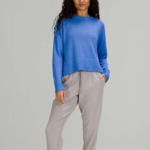 Lululemon Cashlu Boxy Crewneck Sweater - Blue Nile